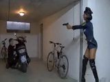 Black Shemale Cop Fuck Robber Under Gun Threat - PornVideos.rs